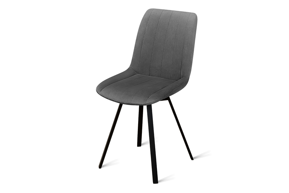 картинка Стул B224-М 45*52*87 DARK GREY VL18 BK  серый/ножки черные от стройцентра СОМ