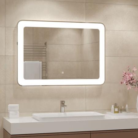 картинка Зеркало VELVETTE LED 1000*700 с сенсорным выключателем от стройцентра СОМ