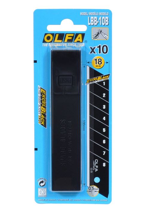 картинка Лезвия д/ножа OLFA BLACK MAX 18мм OL-LBB-10B сегментиров. от стройцентра СОМ