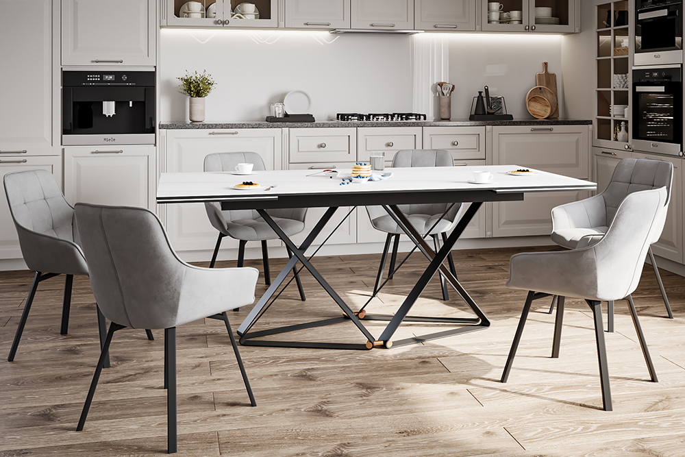 картинка Стул B815-M 56*61*85  LIGHT GREY VL08 BK+  светло-серый от стройцентра СОМ