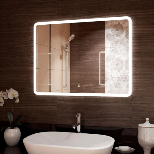 картинка Зеркало DEMURE LED 700*500 , сенсор от стройцентра СОМ